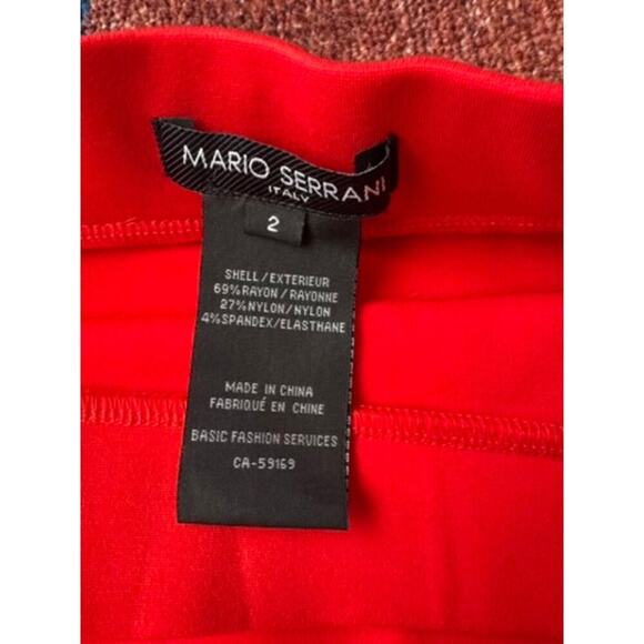 NWOTY Mario Serrani Red Knit Skirt Made in Italy - Picture 4 of 5